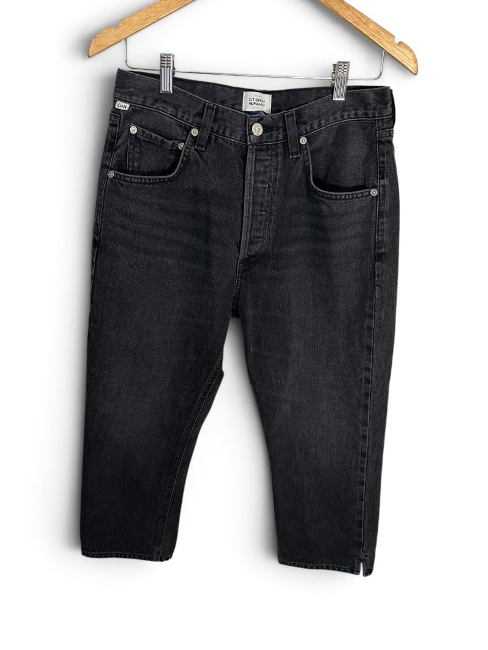 NWOT Citizens of Humanity capri jeans black 27